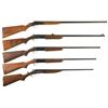 Image 1 : Five Single Shot Break Action Shotguns -A) Unknown Single Barrel Shotgun
