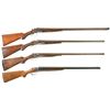 Image 1 : Four Double Barrel Shotguns -A) Remington Hammer Shotgun