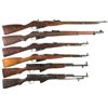 Image 1 : Six Military Longarms -A) Soviet Tula Arsenal Model 91/30 Mosin Nagant Rifle