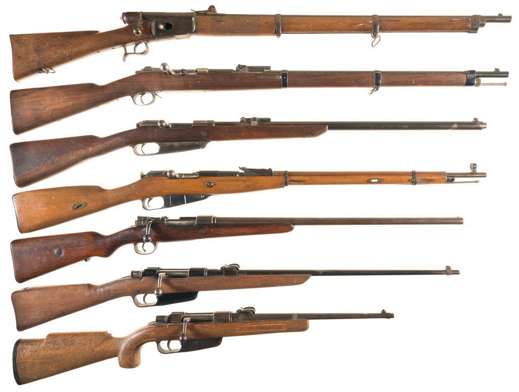 Seven Bolt Action Long Guns -A) Swiss Model 1871 Veterli Rifle