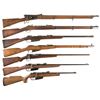 Image 1 : Seven Bolt Action Long Guns -A) Swiss Model 1871 Veterli Rifle