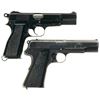 Image 2 : Two Semi-Automatic Military Pistols -A) Browning No. 2 MK I* Pistol