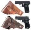 Image 1 : Two Nazi Marked French Semi-Automatic Pistols with Holsters -A) French M.A.P. Model 17 Pistol