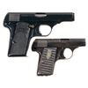 Image 2 : Two European Semi-Automatic Pistols with Holsters -A) Francisco Arizmendi Boltun Model Pistol