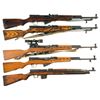 Image 1 : Five Semi-Automatic Longarms -A) Soviet SKS Carbine with Bayonet