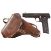 Image 1 : Spanish M. Zulaica Royal Model Semi-Automatic Pistol with Japanese Marked Holster
