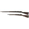 Image 2 : Two Japanese Military Bolt Action Longarms -A) Type 30 Rifle with School Markings