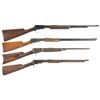 Image 1 : Four Sporting Rifles -A) Winchester Model 62A Slide Action Rifle