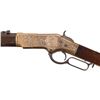 Image 2 : Attractive Engraved Winchester Model 1866 Lever Action Rifle