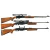 Image 1 : Three Remington Slide Action Rifles -A) Remington Fieldmaster 572 Rifle with Scope