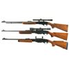 Image 2 : Three Remington Slide Action Rifles -A) Remington Fieldmaster 572 Rifle with Scope