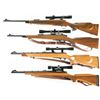 Image 2 : Four Scoped Remington Bolt Action Sporting Rifles -A) First Year Production Remington Model 700 Rifl