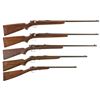 Image 1 : Five Winchester Single Shot Bolt Action Sporting Rifles -A) Winchester Model 67 Rifle