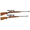 Image 1 : Two European Bolt Action Rifles with Scopes -A) Waffen-Frankonia Favorite Rifle