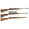 Image 1 : Three European Bolt Action Rifles -A) CZ Brno Model 21H Rifle with Sling