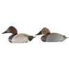 Image 1 : Two Very Detailed Carved Duck Decoys Signed by P. Dittman