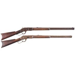 Two Winchester Model 1873 Lever Action Rifles -A) Winchester Third Model 1873 Rifle