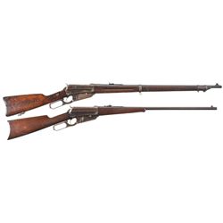 Collector's Lot of Two Winchester Model 1895 Lever Action Long Guns -A) WWI Winchester Model 1895 Ru