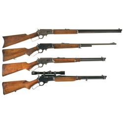 Four Marlin Lever Action Long Guns -A) Marlin Model 1893 Rifle