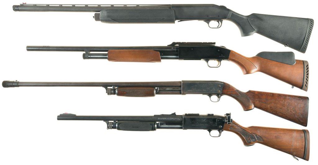 Four Shotguns A) Mossberg Model 935 SemiAutomatic Shotgun