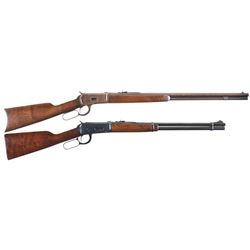 Collector's Lot of Two Winchester Lever Action Long Guns -A) Winchester Model 1892 Rifle