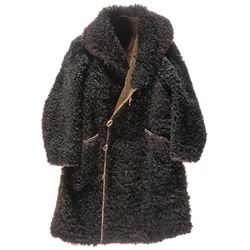 Buffalo Skin Coat with Bear Skin Gloves and Muskrat Hat