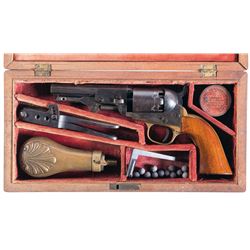 Cased Colt Model 1849 Pocket Percussion Revolver with Accessories