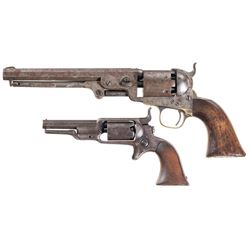 Collector's Lot of Two Colt Percussion Revolvers -A) Colt Model 1851 Navy Revolver