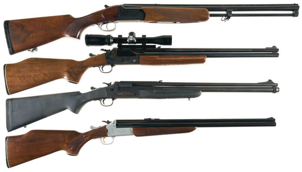Four Savage Combination Guns A) Stevens Model 389 Combination Rifle