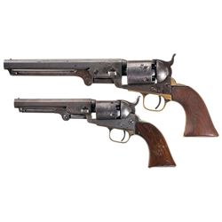 Collector's Lot of Two Colt Percussion Revolvers -A) Colt Model 1851 Navy Revolver