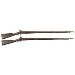 Two U.S. Martial Percussion Muskets -A) Harpers Ferry Model 1842 Musket