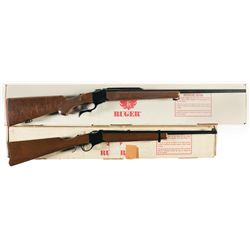 Two Ruger Single Shot Falling Block Longarms with Boxes -A) Ruger No. 1 Standard Rifle
