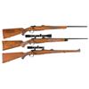 Image 1 : Three Ruger Bolt Action Rifles -A) Ruger M77 Flat Bolt Rifle