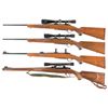 Image 2 : Four Ruger Bolt Action Rifles -A) Ruger M77 Rifle with Scope