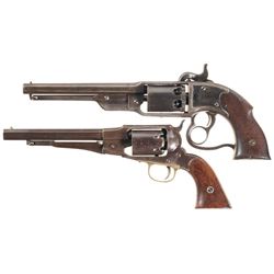 Two Civil War Era Percussion Revolvers -A) Savage Navy Model Revolver