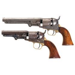 Two Colt Percussion Revolvers -A) Colt Model 1849 Pocket Revolver