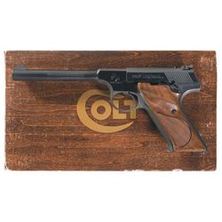 Documented Colt Targetsman Semi-Automatic Pistol with Original Box and Factory Letter from the Colt 