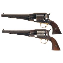 Collector's Lot of Two New Model Army Percussion Revolvers -A) Remington New Model Army Revolver