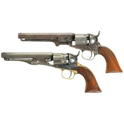 Two Colt Percussion Revolvers -A) Colt Model 1849 Pocket Revolver