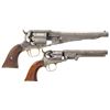 Image 2 : Two Civil War Era Percussion Revolvers -A) Remington New Model Army Revolver with Holster