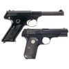 Image 2 : Two Colt Semi-Automatic Pistols -A) Colt Huntsman Pistol
