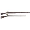 Image 1 : Two Flintlock Muskets -A) U.S. Springfield Armory Model 1795 Flintlock Musket with Bayonet