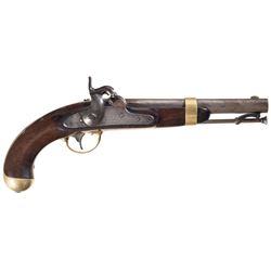 U.S. H. Aston Model 1842 Percussion Pistol