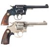 Image 2 : Two Colt Double Action Revolvers -A) Colt Official Police Heavy Barrel Revolver