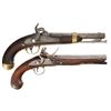 Image 1 : Two Black Powder Pistols -A) I. N. Johnson Model 1842 Percussion Pistol