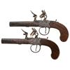 Image 1 : Pair of J. Schirer Marked Turn Off Box Lock Pistols -A) Schirer Flintlock Pistol