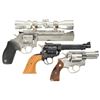 Image 2 : Three Sporting Revolvers -A) Taurus Tracker Model Double Action Revolver with Scope and Box