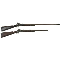 Collector's Lot of Two Springfield Trapdoor Long Guns -A) Shotgun Conversion of Springfield Trapdoor