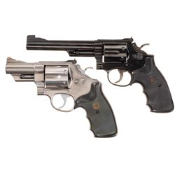 Two Smith & Wesson Double Action Revolvers -A) S&W Model 19-4 Revolver