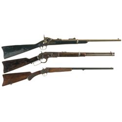 Three Long Guns -A) U.S. Springfield Model 1879 Trapdoor Carbine